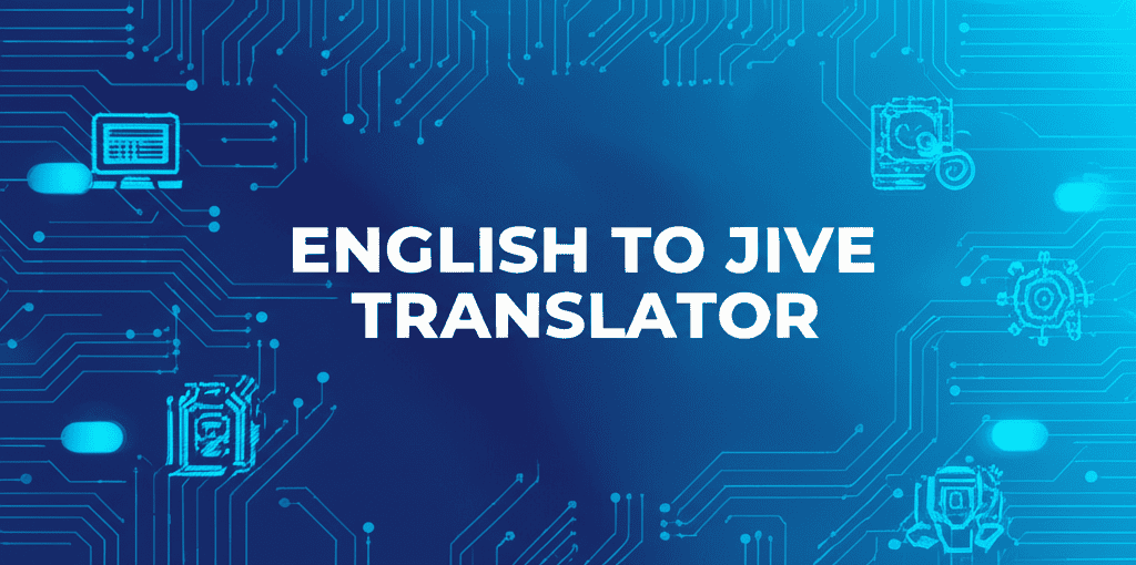 An old-fashioned microphone with musical notes, symbolizing the English to Jive Translator