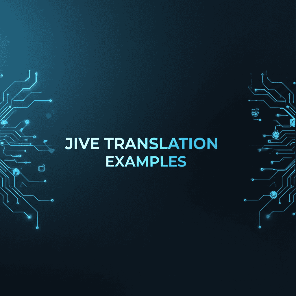 Jive Translation Examples