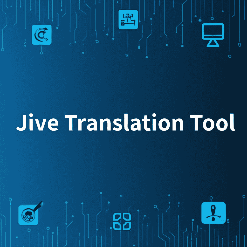 Jive Translation Tool user interface