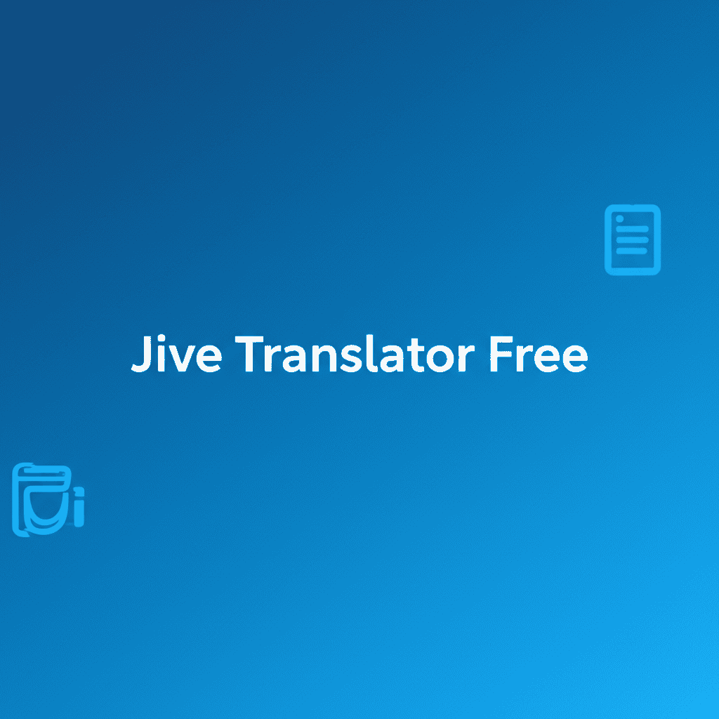 Jive Translator Free service in action