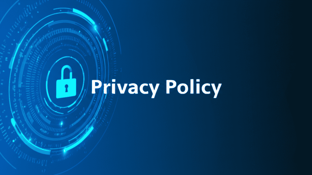 Illustrative image of a privacy policy document with a lock icon representing data security and user privacy for Jive Translator.